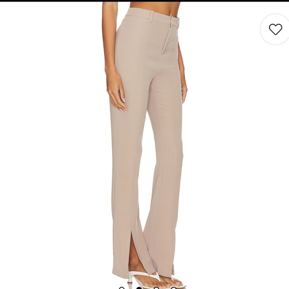 Revolve Leticia Split Flare Pant in Beige MAJORELLE size S NWT MSRP $188 - Picture 3 of 4